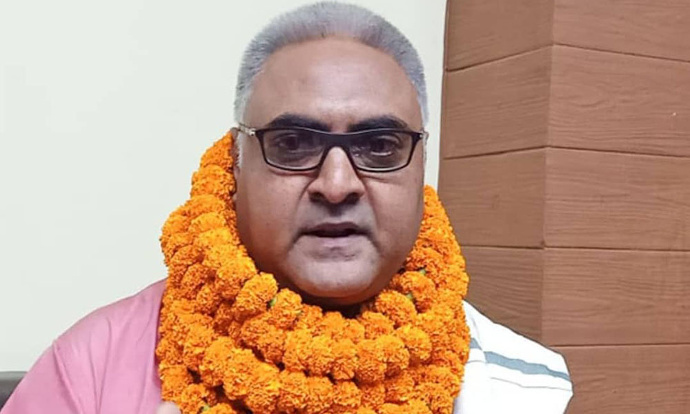 लोसपाका सांसद उमाशंकर अरगरिया एमाले प्रवेश गर्दै